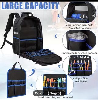 Mochila de herramientas negra