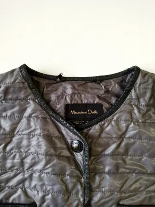 Chaqueta Massimo Dutti acolchada gris