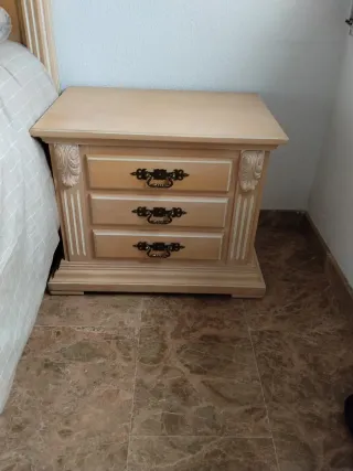 Cabecero de matrimonio 1.50 madera decapé ,