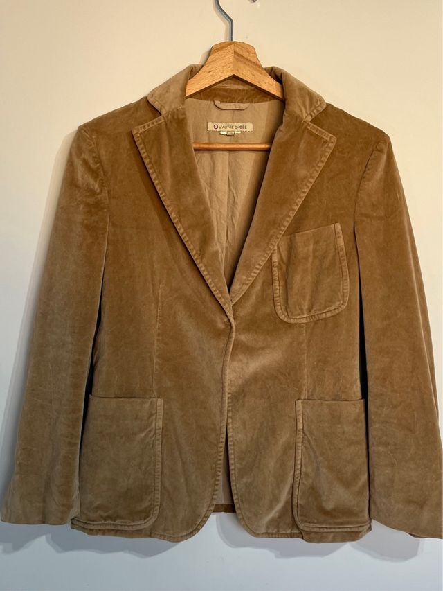 Chaqueta L'Autre Chose Terciopelo Marrón