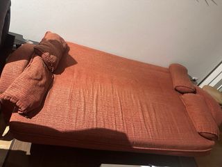 Sofá Cama Naranja Tela