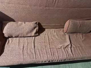 Sofá Cama Naranja Tela