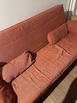 Sofá Cama Naranja Tela