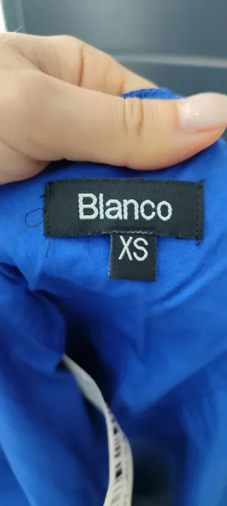 Vestido palabra de honor azul