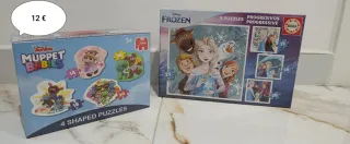 Pack 2 Puzzles Disney Frozen y Muppet Babies