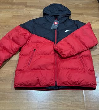 Chaqueta Nike Hombre Negra y Roja