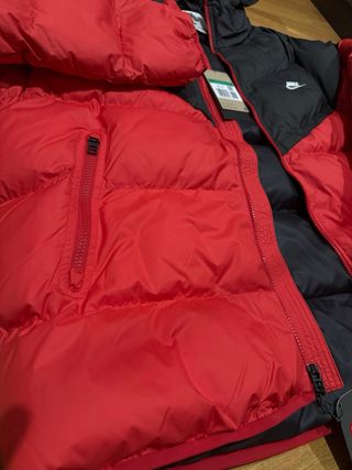 Chaqueta Nike Hombre Negra y Roja