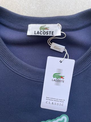 Sudadera Lacoste Azul Marino  Talla M Nueva