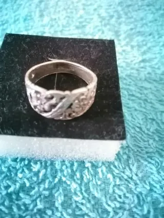 Anillo Plata Diseño Floral Calado