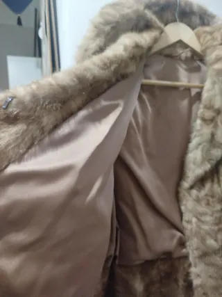 Abrigo corto visón sintético Talla 44/46