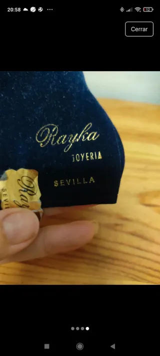 Broche Plata oso Cadena Azul