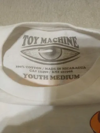 Camiseta Toy Machine Skate Talla M Niño