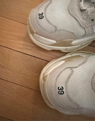 Balenciaga Triple S Talla 39 Beige/Blanco