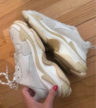Balenciaga Triple S Talla 39 Beige/Blanco