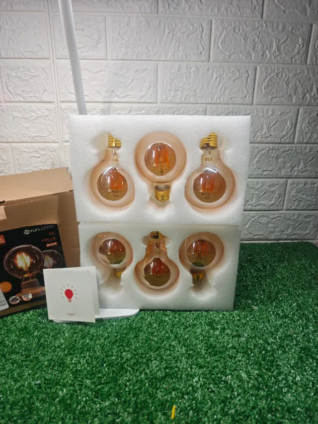 Confezione da 6 lampadine LED vintage YUNLIGHTS NUOVE