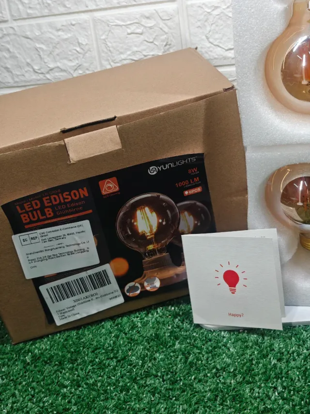 Confezione da 6 lampadine LED vintage YUNLIGHTS NUOVE