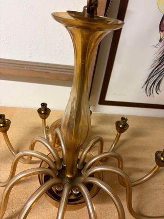 Ricambi Lampadario Vetro Murano Oro Trasparente