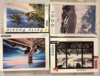 Lote 4 Puzzles 1000 Piezas