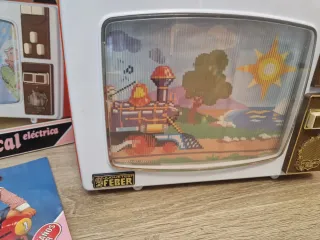 antiguo juguete Feber años 80 television musical e