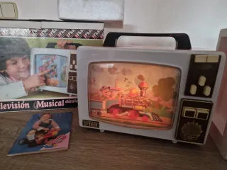 antiguo juguete Feber años 80 television musical e