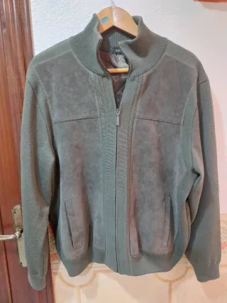 Chaqueta de punto verde
