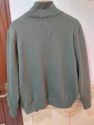 Chaqueta de punto verde