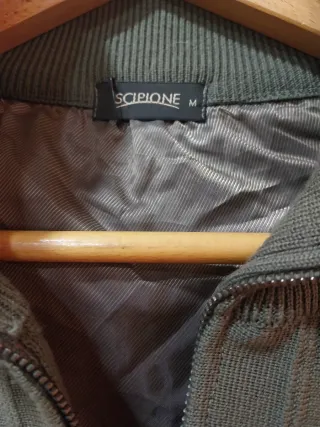 Chaqueta de punto verde