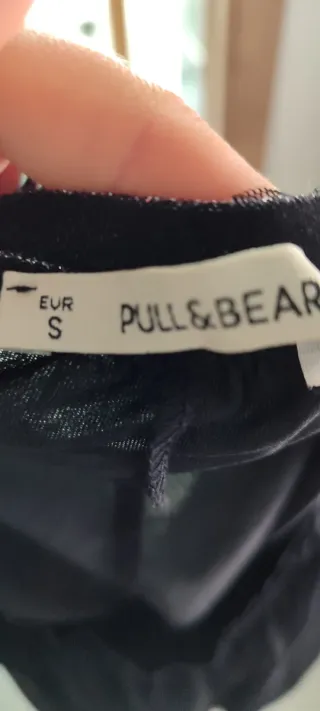 Falda midi tul negra