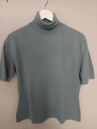 Jersey cuello vuelto manga corta mujer B&C T 44