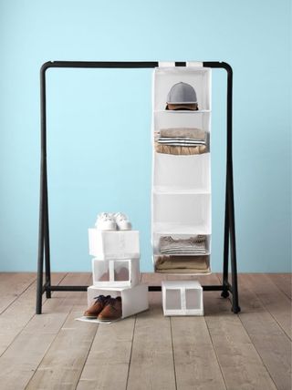 Colgador Almacenaje gris o blanco