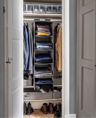 Colgador Almacenaje gris o blanco