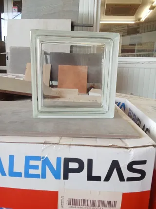 Bloque de cristal pavés