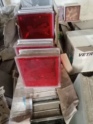 Bloque de cristal pavés