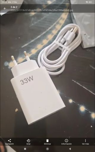 Cargador Xiaomi 33W