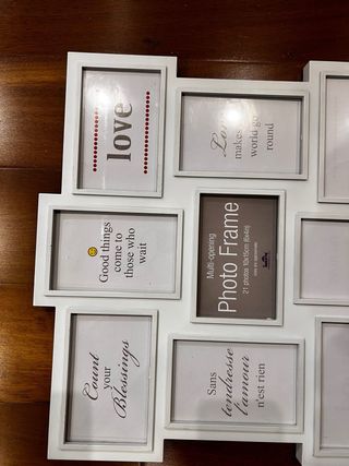 Marco de fotos blanco para 21 fotos