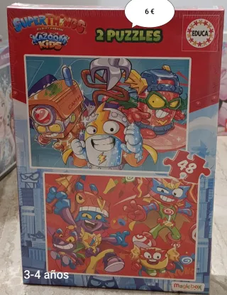 2 Puzzles Super Things Educa 48 piezas