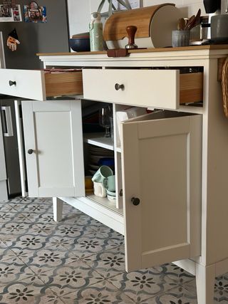 Aparador Ikea Blanco y Madera