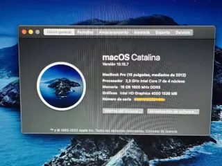 MacBook Pro 15,4 2012 i7 2,3GHz