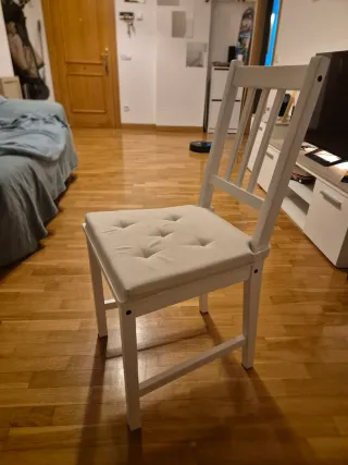 Escritorio y Silla Blanco 110x48