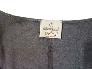 Combinato gilet Please + jersey Loveme, vintage, L