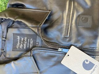 Chaqueta Carhartt Piel Sintética Negra Talla S