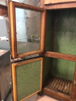 Refrigerador Madera Antiguo para Restaurar