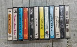 Lote 12 Casetes Machín, Valderrama, Fary, Iglesias