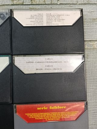 Lote 12 Casetes Machín, Valderrama, Fary, Iglesias