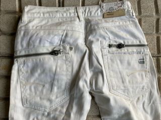 Calças G-Star Raw 3301 Brancas W28L30