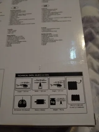 Helicóptero HL20 con mando 2.4GHZ