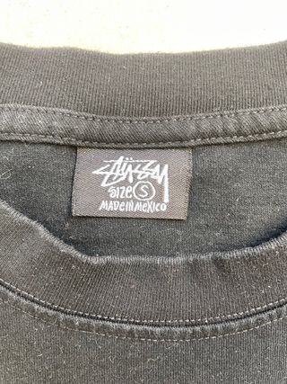 Camiseta Stüssy Negra Logo Espalda Talla S
