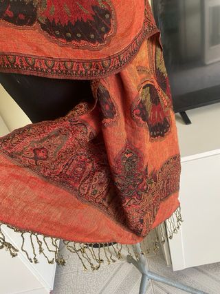 Sciarpa con farfalle 100%cashmer