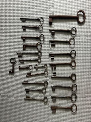 Colección de llaves antiguas