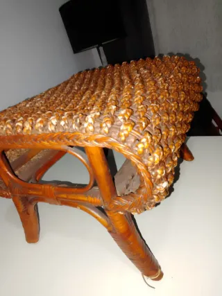 Lettino Relax in Rattan Marrone